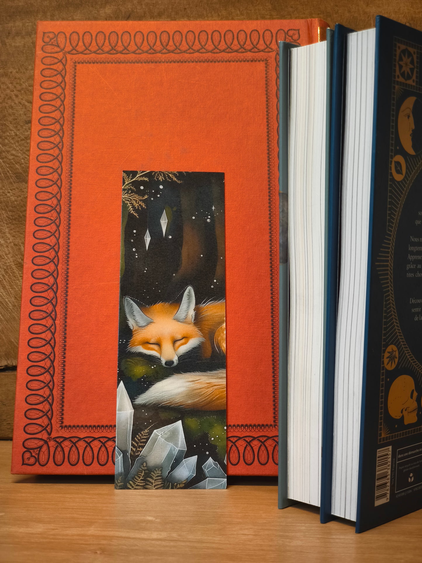 Marque-page renard dormeur